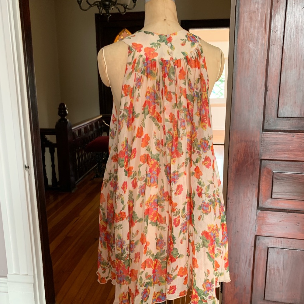 Free People Floral  dress XS EUC - Picture 4 of 8